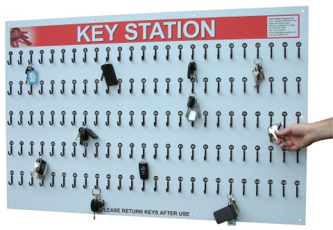 125 hook key storage board
