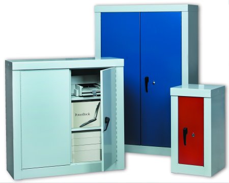 range of steel cupboards